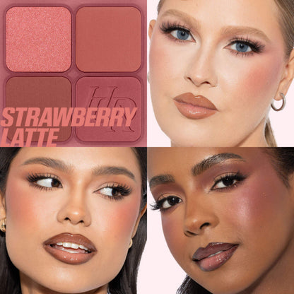 Huda Beauty - Blush Filter Blurring Blushlighters Palette - STRAWBERRY LATTE
