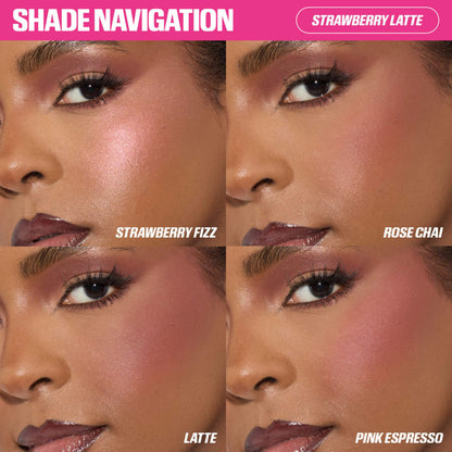Huda Beauty - Blush Filter Blurring Blushlighters Palette - STRAWBERRY LATTE