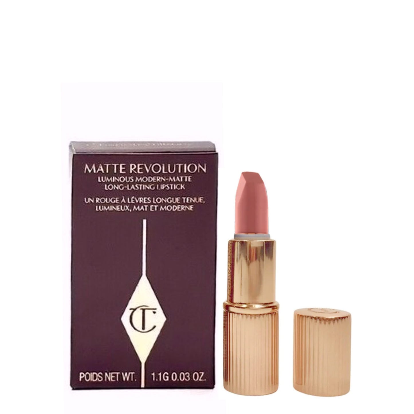 Charlotte Tilbury - Matte Revolution Lipstick Mini - PILLOW TALK