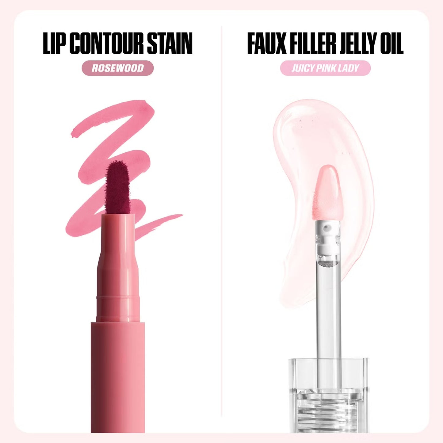 Huda Beauty - Kiss Me Rosy Pink Lip Duo