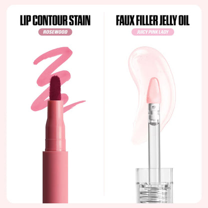 Huda Beauty - Kiss Me Rosy Pink Lip Duo