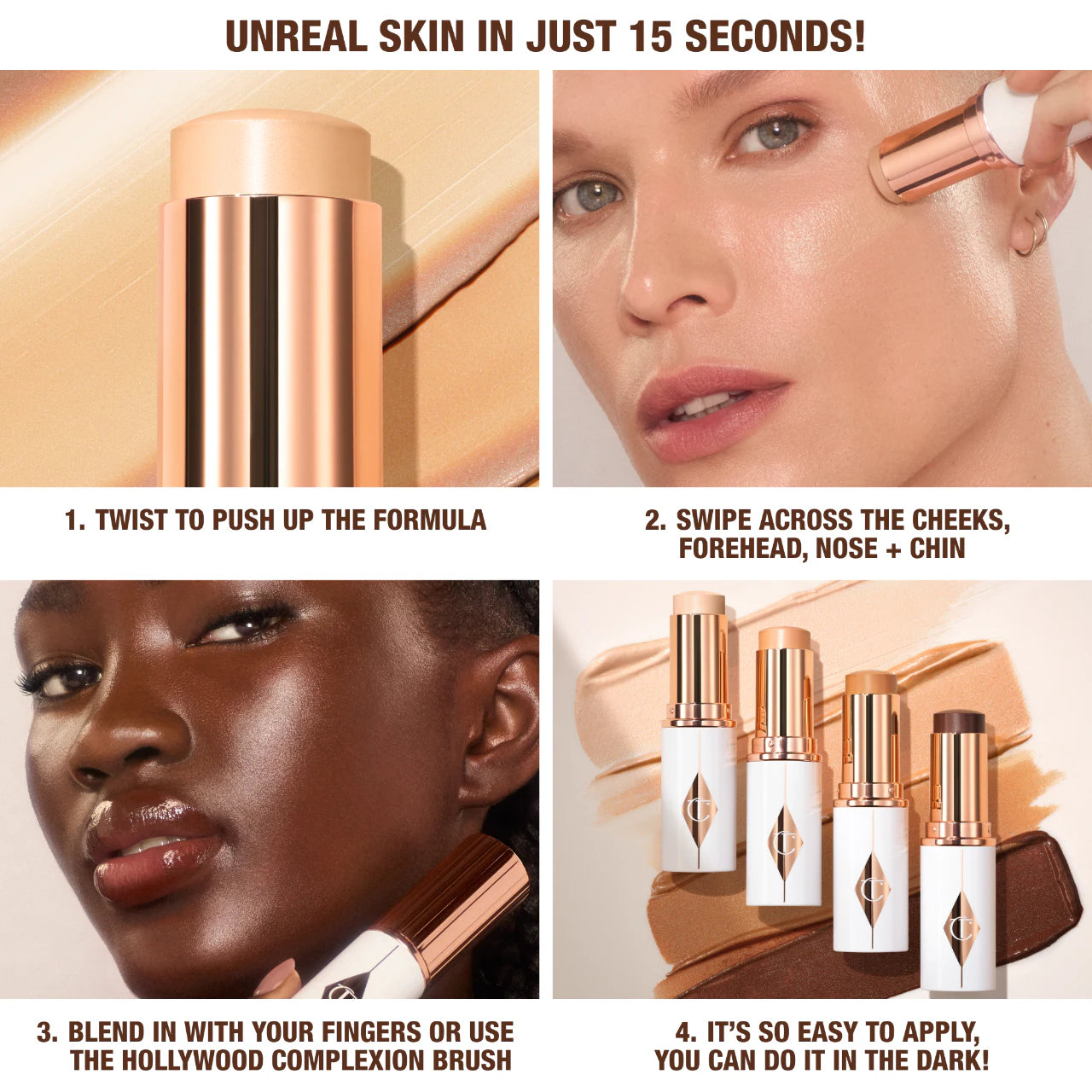 Charlotte Tilbury - Unreal Skin Foundation Stick - SHADE 1