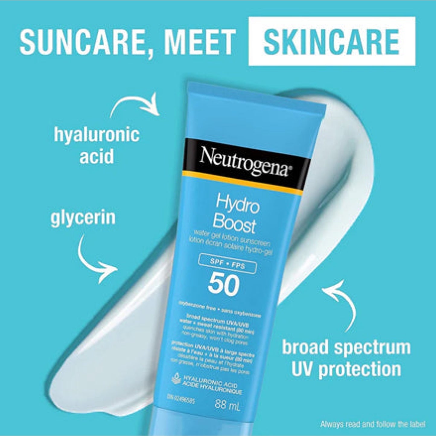 Neutrogena - Hydro Boost Water Gel Lotion Sunscreen SPF 50