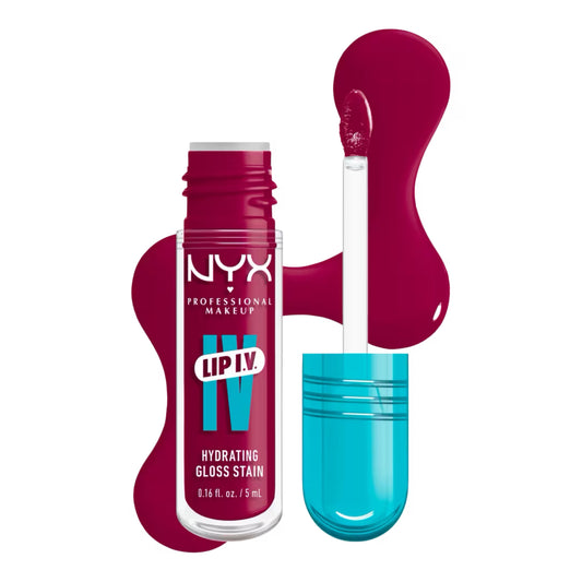 NYX Professional Makeup- Lip I.V. Hydrating Lip Gloss Stain - MAGENTA MIST
