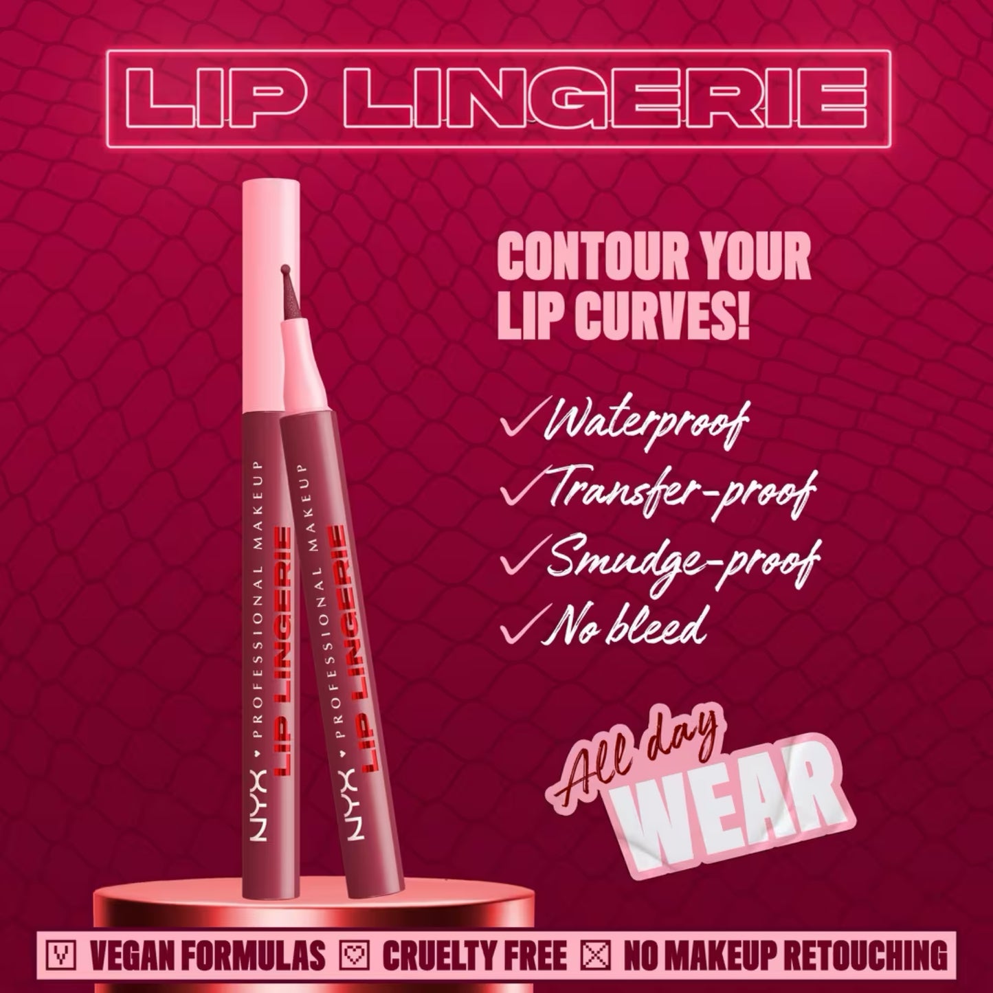 NYX Professional Makeup - Lingerie Lip Liner Stain - HOT & HEAVY