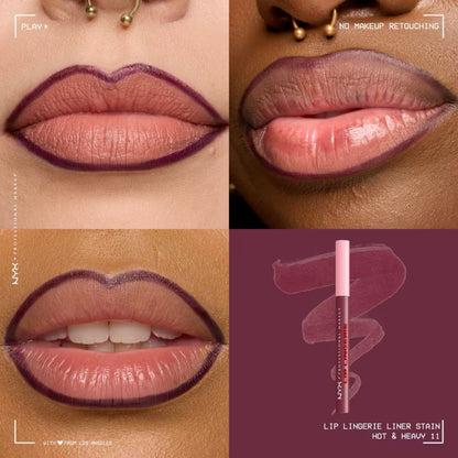 NYX Professional Makeup - Lingerie Lip Liner Stain - HOT & HEAVY