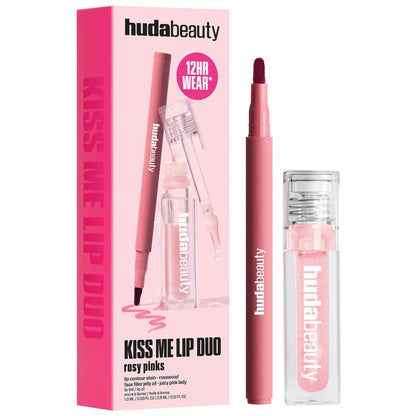 Huda Beauty - Kiss Me Rosy Pink Lip Duo